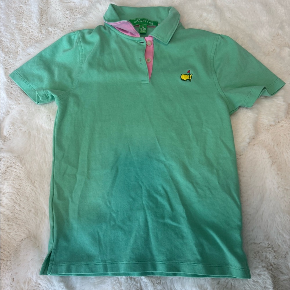 Masters Kids Mint Green Kids Polo Golf Shirt